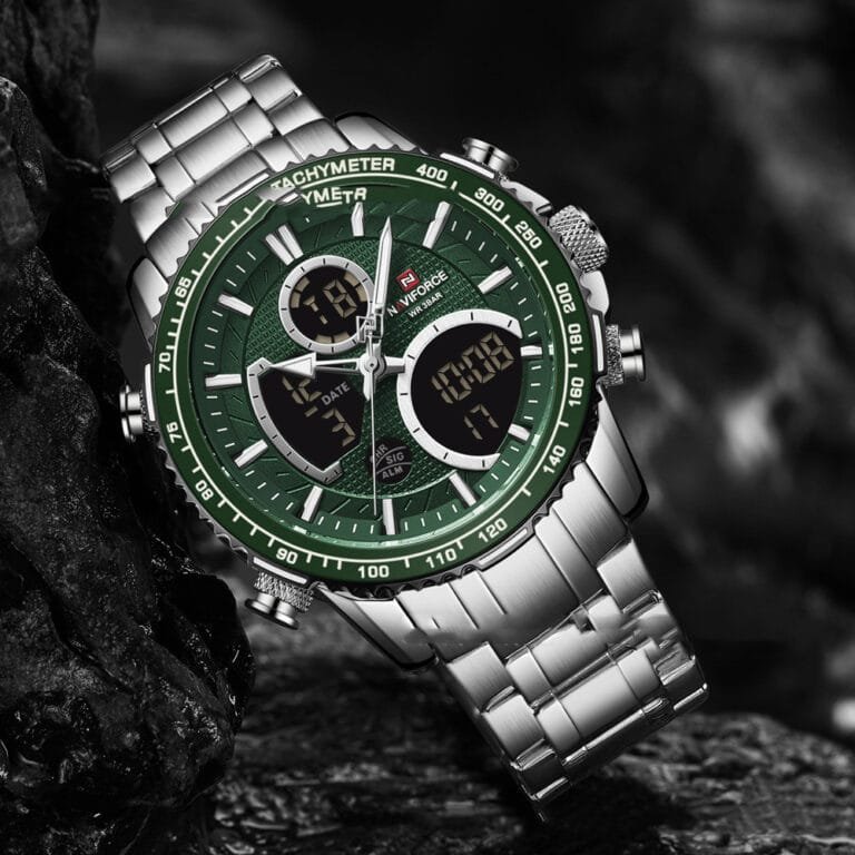 Men’s Waterproof Dual Display Multifunction Sports Watch