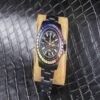 Stainless Steel Black Colored Diamond Fully Automatic Mechanical Watch - Image 5