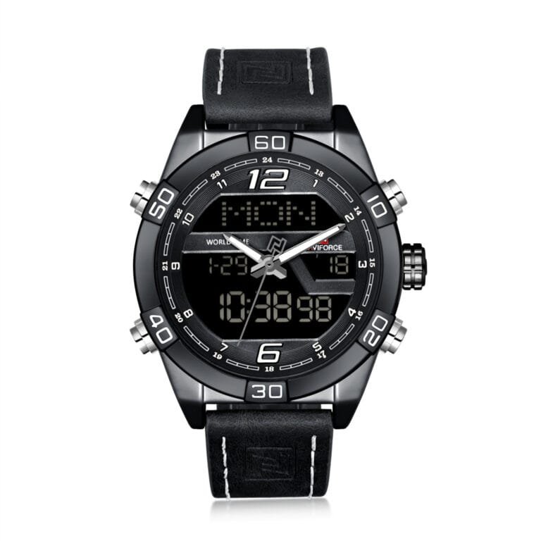 Men’S Watch Led Electronic Watch Waterproof Belt Quartz Men’S Watch Watch