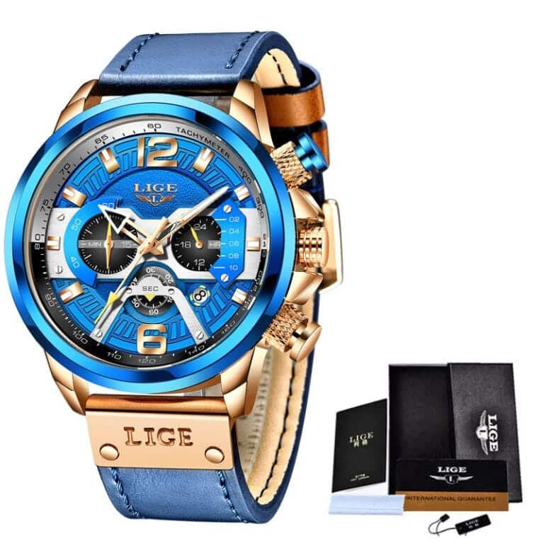 Men’s Quartz Watch Multifunction Sports Watch Waterproof Watch