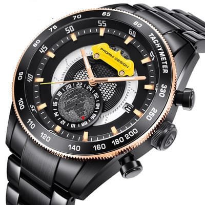 Men’s steel band quartz watch