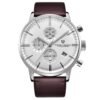 Waterproof calendar leather men's quartz watch - Image 2