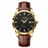 New Men's Quartz Watch Single Calendar Three Needle Leather Belt Waterproof - Image 7