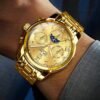 Multifunctional Moon Phase Automatic Mechanical Watch Waterproof Watch - Image 2