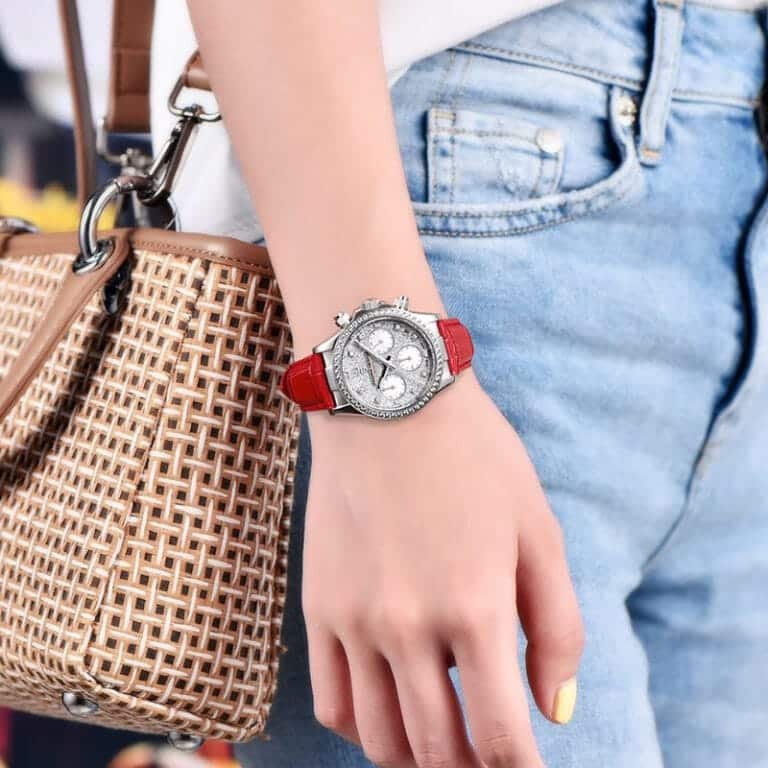 Fashion Diamond Calendar Luminous Fine Steel Women’s Watch