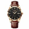 New Men's Quartz Watch Single Calendar Three Needle Leather Belt Waterproof - Image 6