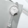 Mesh Belt Simple Waterproof Clendar Quartz Watch - Image 4
