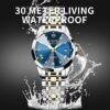 Stylish And Versatile Calendar Waterproof Quartz Watch Couple Men And Women Watch - Image 4