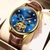Men's Fashion Hollowed-out Mechanical Watch - Image 7