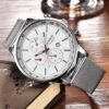 Men's Watch Fashion Stainless Steel Date Quartz Watch - Image 9