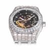 Hip Hop Full Square Diamond Luminous Hollow Mechanical Watch - Image 5