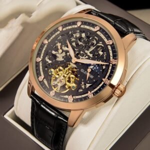 Automatic Mechanical Watch Men's Watch Hollow - Black