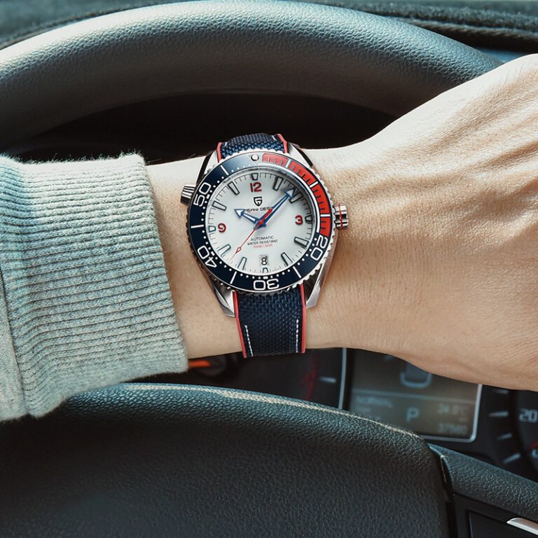 Fashion Rotatable Digital Watch Bezel Luminous Men’s Mechanical Watch