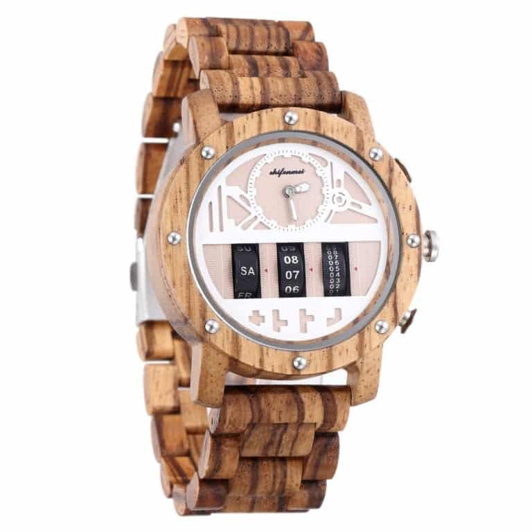 Multi Functional Mechanical Men’s Wooden Watch