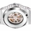 Hip Hop Full Square Diamond Luminous Hollow Mechanical Watch - Image 6