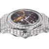 Hip Hop Full Square Diamond Luminous Hollow Mechanical Watch - Image 3