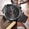 Men's Watch Fashion Stainless Steel Date Quartz Watch - Image 10