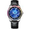 Ogulas Starry Sky Colorful Crystals Automatic Mechanical Watch Men's Waterproof Luminous Personality - Image 2