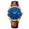 New Men's Quartz Watch Single Calendar Three Needle Leather Belt Waterproof - Image 9
