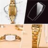 Women's Fashion Diamond Set Tungsten Steel Retro Tonneau Type Quartz Watch - Image 2