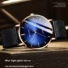 Blue Light Ultra-thin Fashion Men's Waterproof Quartz Watch - Image 4